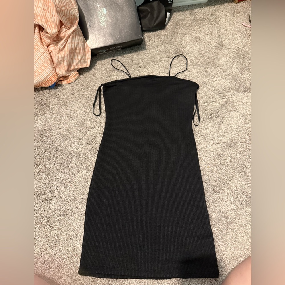 Black Spaghetti Strap Dress